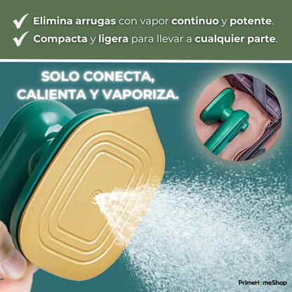 STEAMAX®  Mini Plancha de Vapor Portátil - Tu ropa lista en segundos