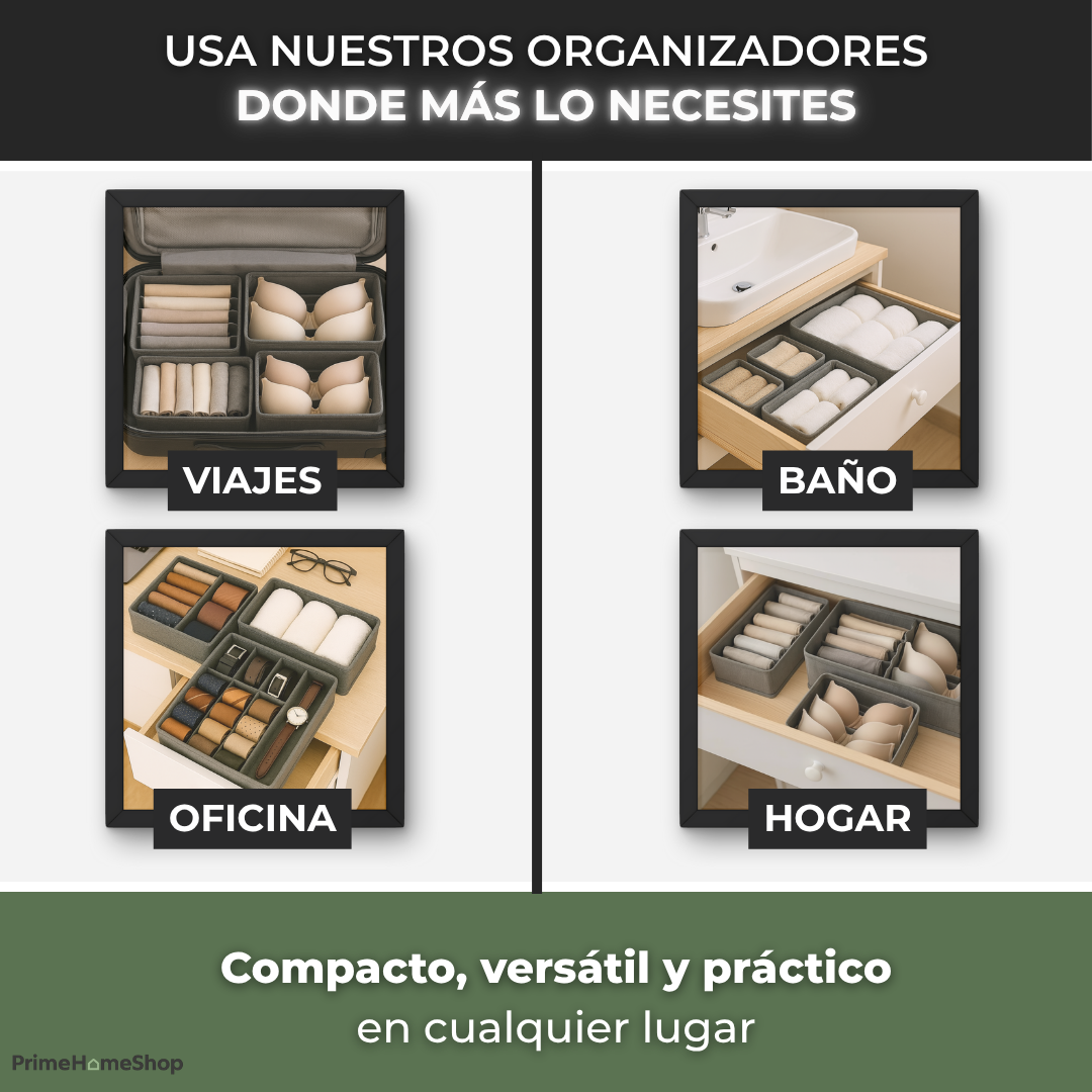 YOURHOME®  Organizadores de Ropa Interior Plegables - Pack de 3 unidades